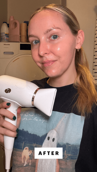 Kinonen after using the T3 Afar Travel Dryer