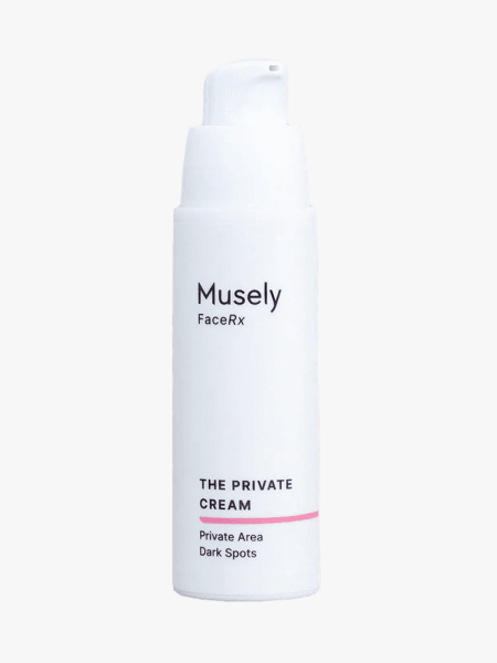 Musely The Private Cream in branded component on a light gray background