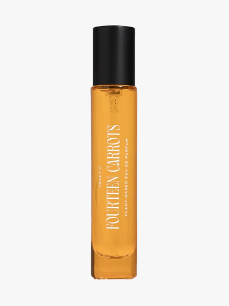 Heretic Parfum Fourteen Carrots in branded component on a light gray background